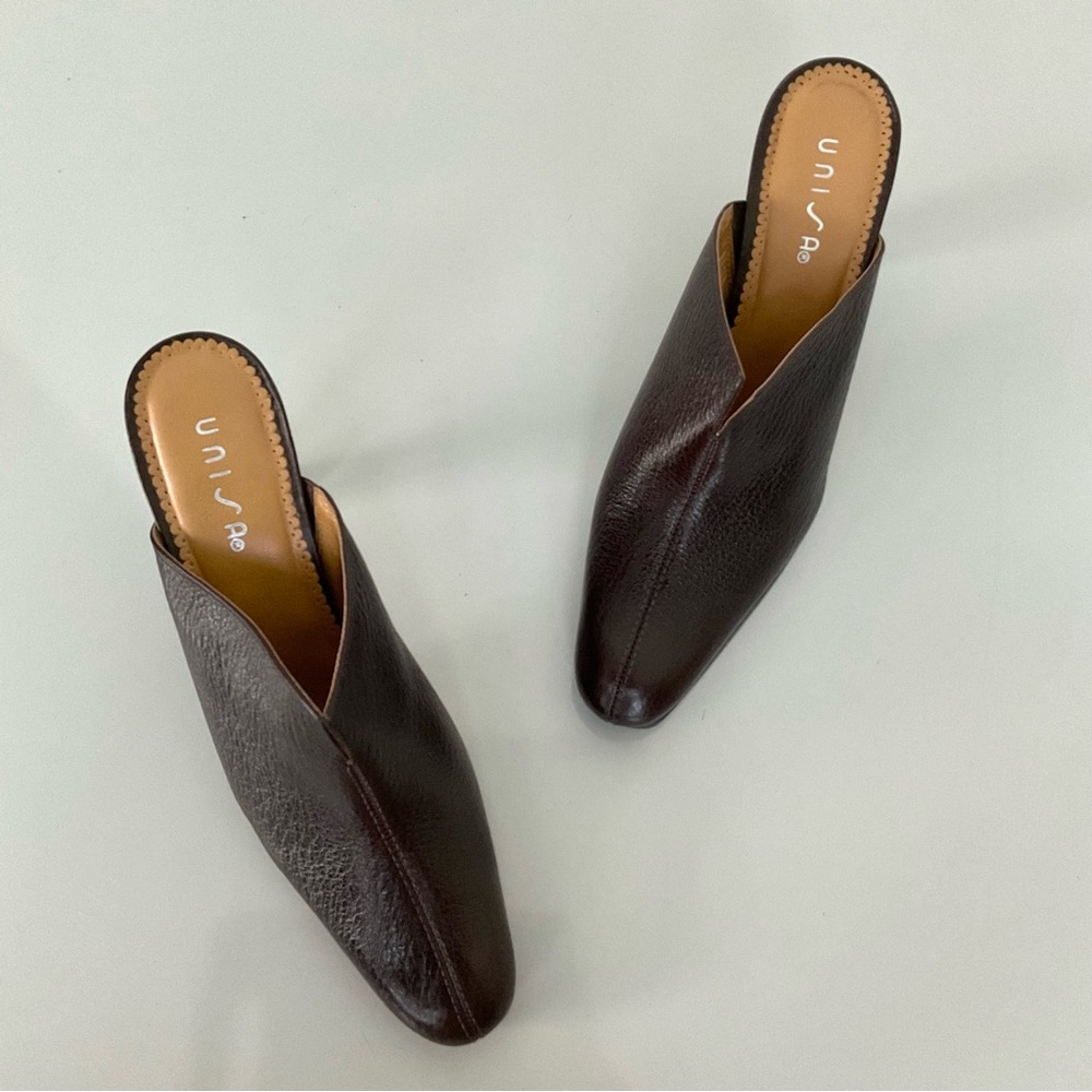 Unisa, brown backless mules - Picture 1 of 8